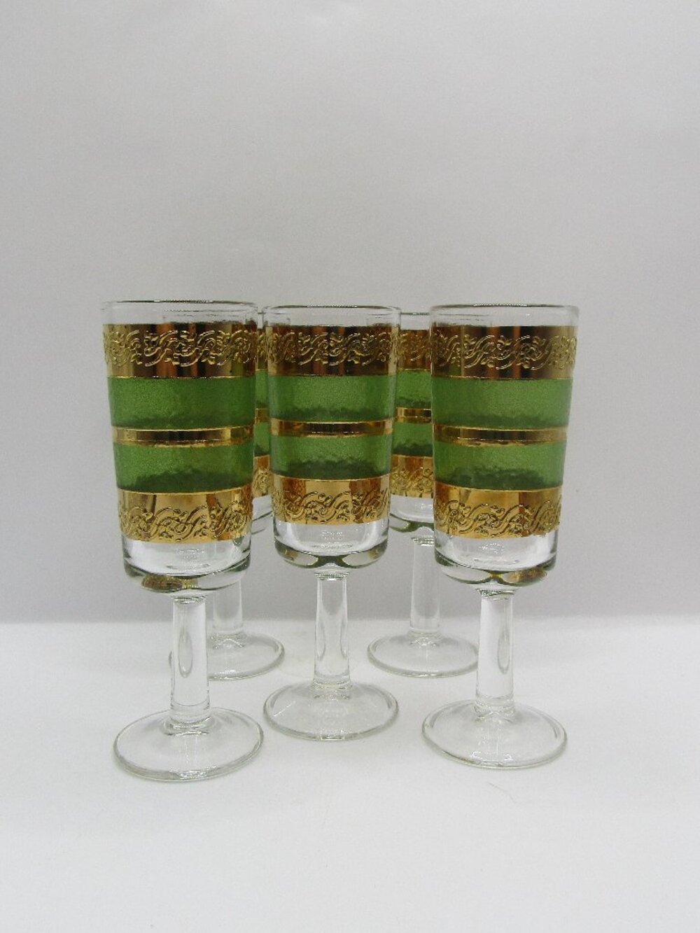 Five MCM Starlyte Cordial Glasses